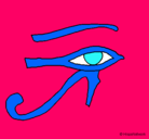 Dibujo Ojo Horus pintado por Lauraip4