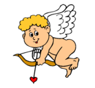 Dibujo Cupido pintado por constanza