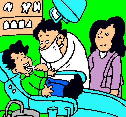 Niño en el dentista