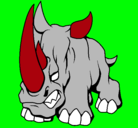 Dibujo Rinoceronte II pintado por danifantasma