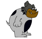 Dibujo Bulldog inglés pintado por danielguerrahdz