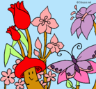Dibujo Fauna y flora pintado por luciana