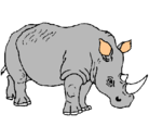 Dibujo Rinoceronte pintado por samantita2001