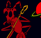 Dibujo Hormiga alienigena pintado por hahs