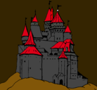 Dibujo Castillo medieval pintado por uriel
