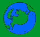 Dibujo Planeta Tierra pintado por oscardavidjimenezleon