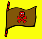 Dibujo Bandera pirata pintado por jemmanuel