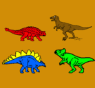 Dibujo Dinosaurios de tierra pintado por josue