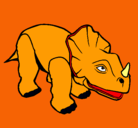 Dibujo Triceratops II pintado por gabriela
