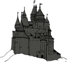 Dibujo Castillo medieval pintado por santiago