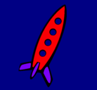 Dibujo Cohete II pintado por diego