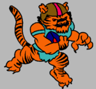 Dibujo Jugador tigre pintado por mauricio