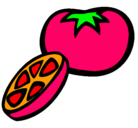 Dibujo Tomate pintado por carl