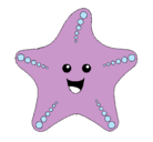 Dibujo Estrella de mar pintado por dayra