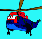 Dibujo Helicóptero al rescate pintado por carlos