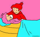 Dibujo La princesa durmiente y el príncipe pintado por aintzane
