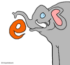 Dibujo Elefante pintado por yeru