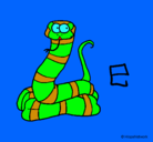 Dibujo Serpiente pintado por valentina