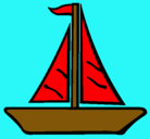 Dibujo Barco velero pintado por yael