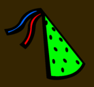 Dibujo Sombrero de cumpleaños pintado por lopsim