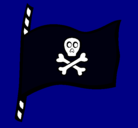 Dibujo Bandera pirata pintado por banderapirata