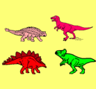Dibujo Dinosaurios de tierra pintado por LUCAS