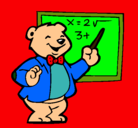 Dibujo Profesor oso pintado por crisaba