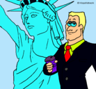Dibujo Estados Unidos de América pintado por Alicia*