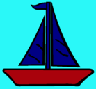 Dibujo Barco velero pintado por kikaalejandra