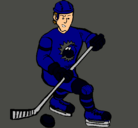 Dibujo Jugador de hockey sobre hielo pintado por FranCadile