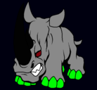 Dibujo Rinoceronte II pintado por CHLOE