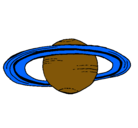 Dibujo Saturno pintado por PlanetaChris