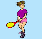 Dibujo Chica tenista pintado por arlethchan