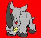 Dibujo Rinoceronte II pintado por dani