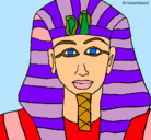 Dibujo Tutankamon pintado por jaumec