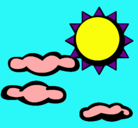 Dibujo Sol y nubes 2 pintado por ANDREA