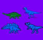 Dibujo Dinosaurios de tierra pintado por ALVARO