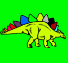 Dibujo Stegosaurus pintado por markos