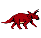 Dibujo Triceratops pintado por Emmanuel