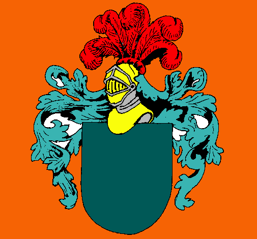 Escudo de armas y casco