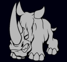 Dibujo Rinoceronte II pintado por yovas16