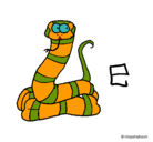 Dibujo Serpiente pintado por valentina