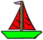 Dibujo Barco velero pintado por daniel