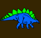 Dibujo Stegosaurus pintado por lopsim