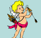 Dibujo Cupido pintado por susan