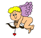 Dibujo Cupido pintado por Fabii