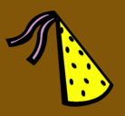 Dibujo Sombrero de cumpleaños pintado por ambar