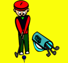 Dibujo Jugador de golf II pintado por fidel