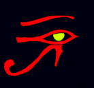 Dibujo Ojo Horus pintado por erickkk@567899