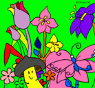 Dibujo Fauna y flora pintado por carla